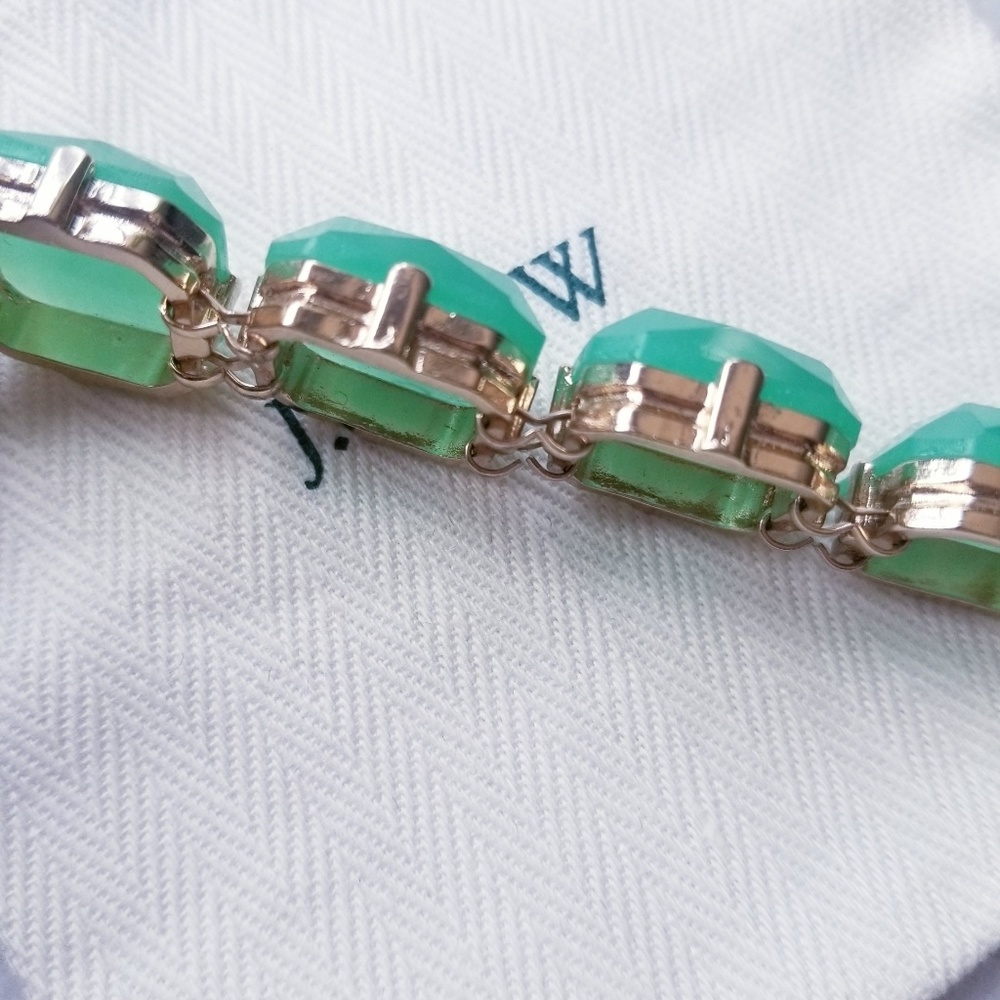 J.Crew green Bold Resin gemstone bracelet - Picture 3 of 5